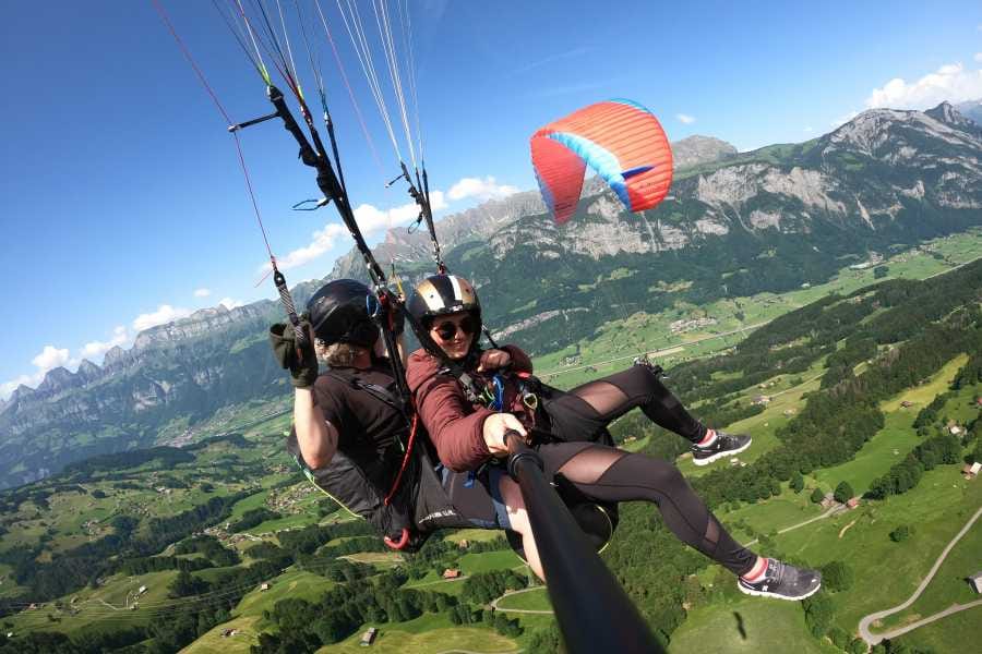 Flums Gleitschirmfliegen Tandem