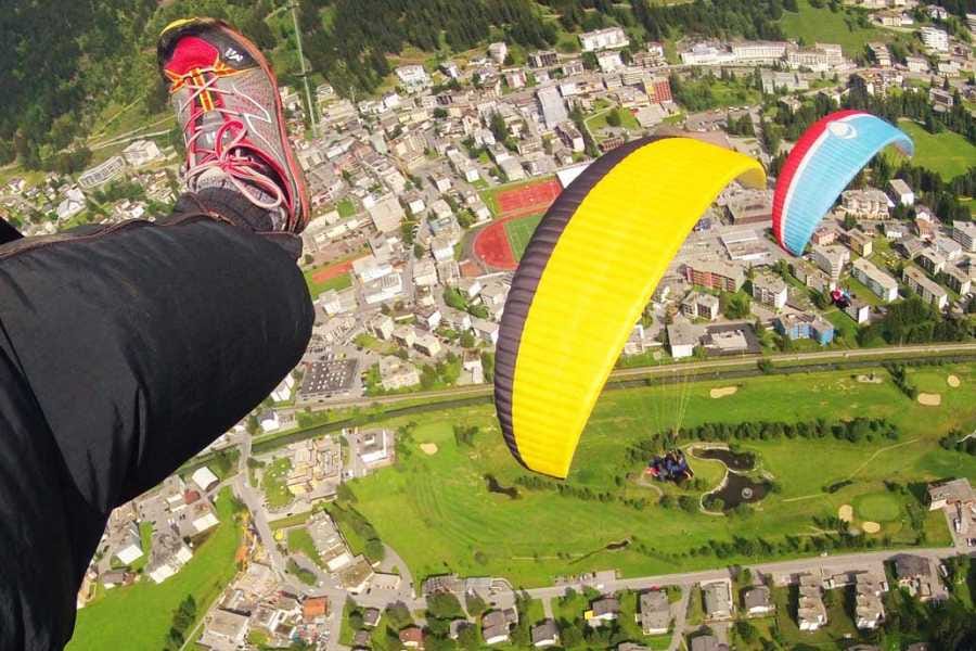 Davos Gleitschirmfliegen Tandem
