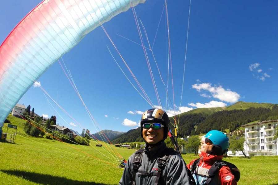 Davos Gleitschirmfliegen Tandem