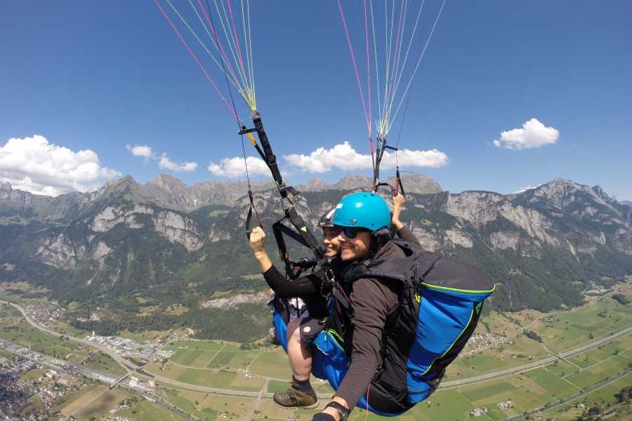 Flums Gleitschirmfliegen Tandem