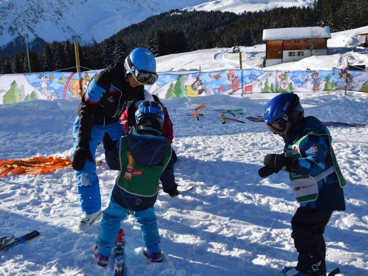 Ski school group for children aged 4 to 6 in Arosa