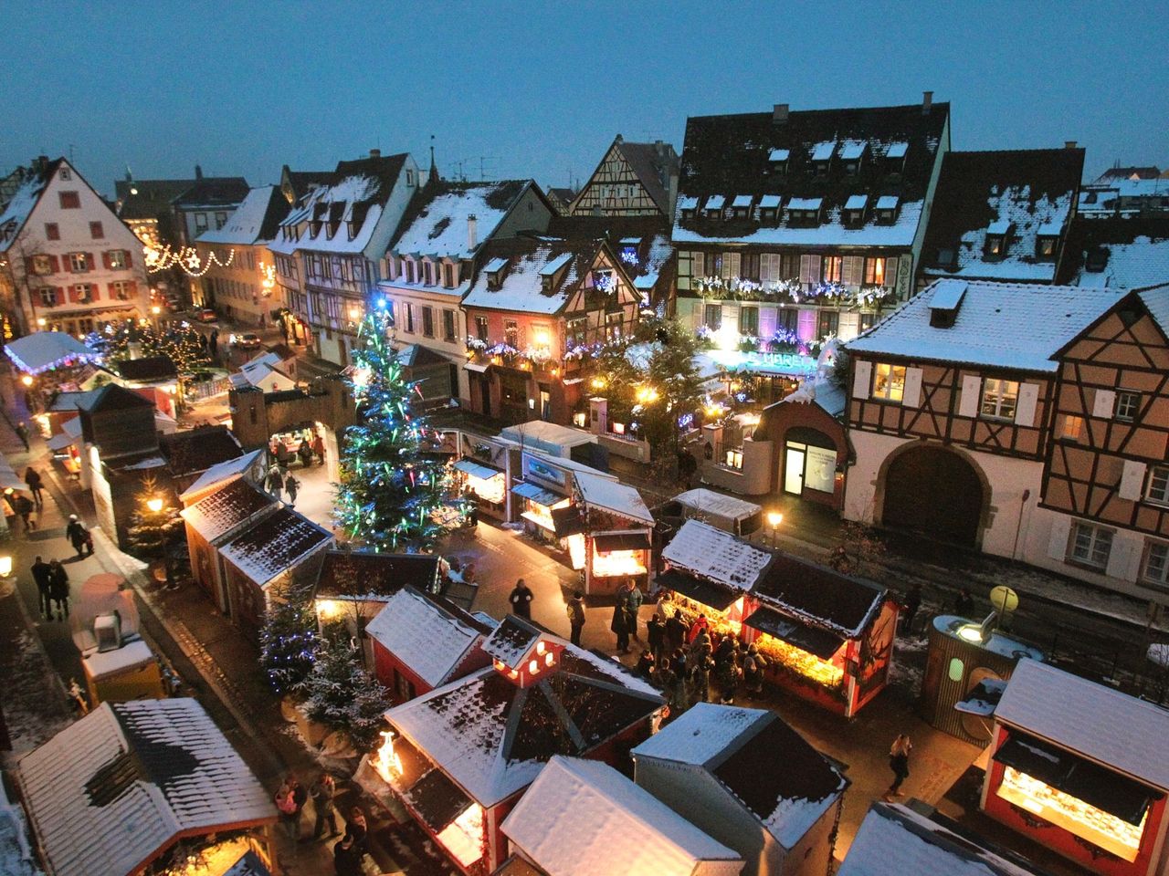 Ab Basel: Tagesausflug nach Colmar und Ribeauvillé (Weihnachtsmarkt)