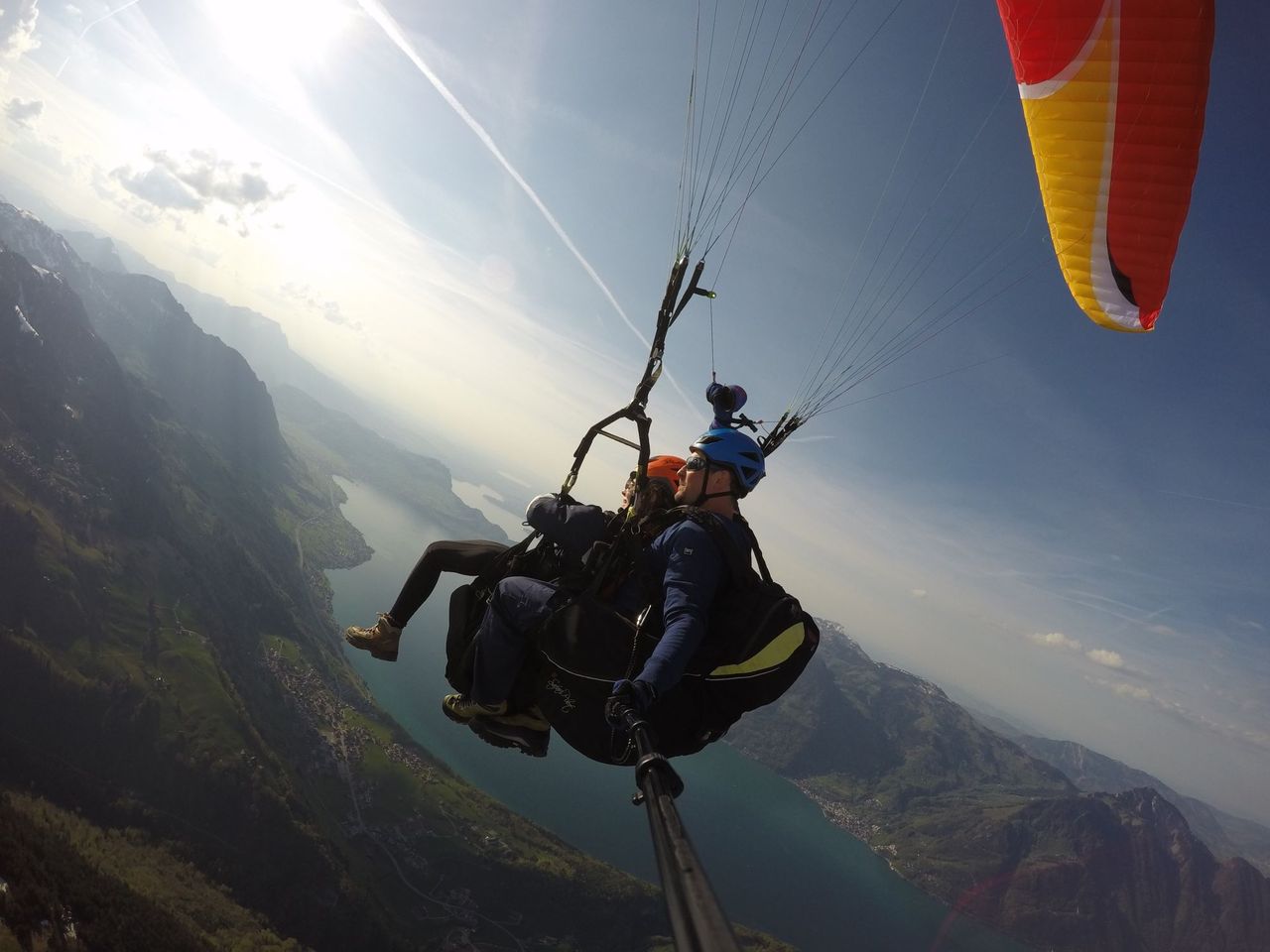 “Thermikflug” Gleitschirm Vierwaldstättersee ab Emmetten