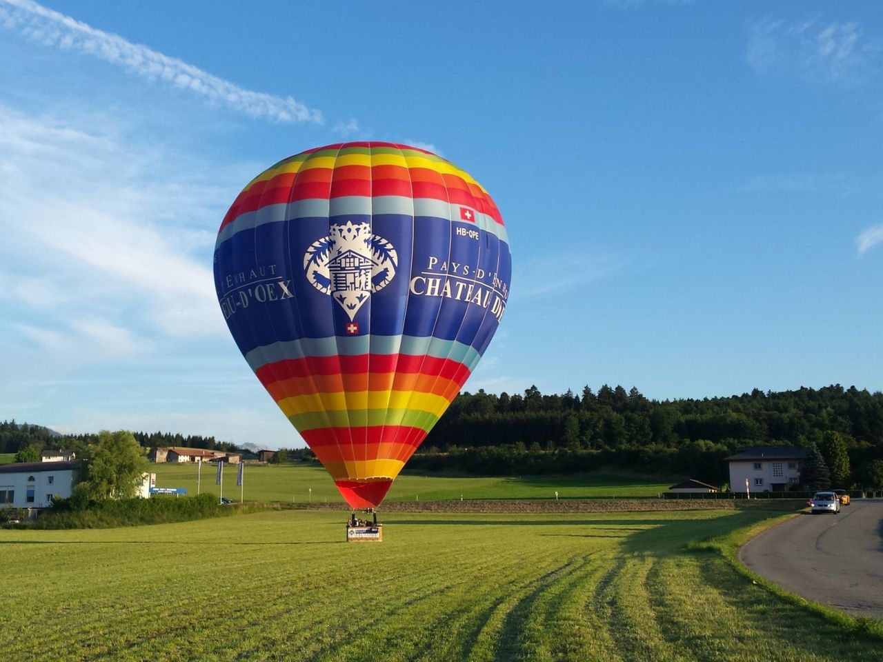 Ballon Abendflug über das Schweizer Mittelland ab Fribourg