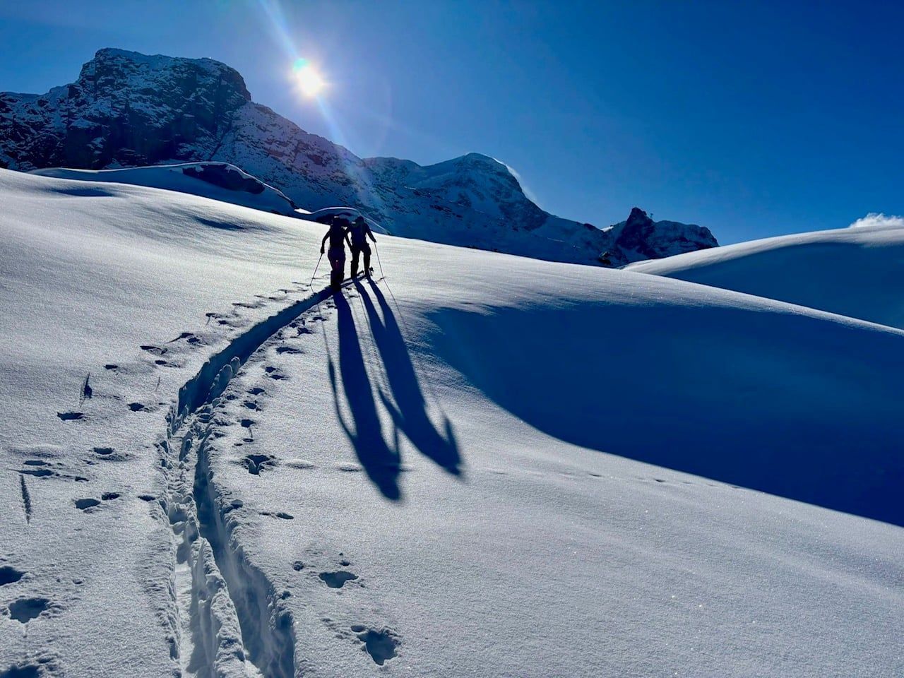 Private Ski Lessons in Zermatt with Matterhorn Views