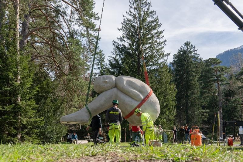 Bad RagARTz Bauführung durch die Skulpturenausstellung 