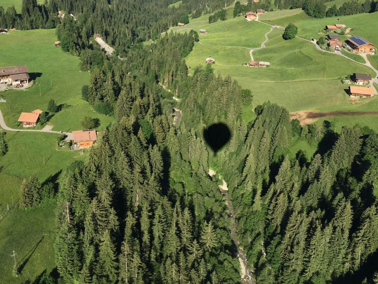 Ballon Flug Morgendämmerung ab Château-d'Oex