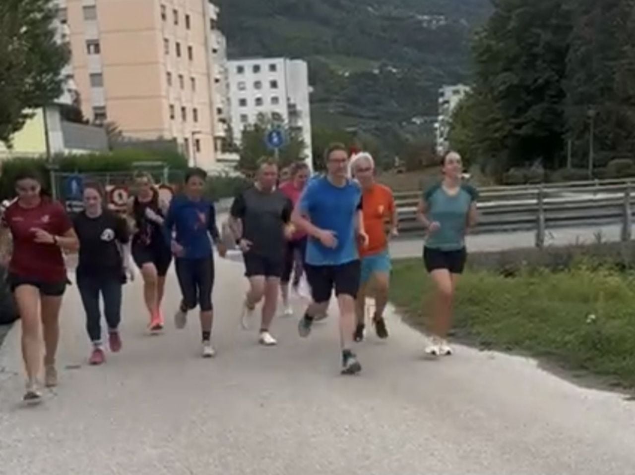 Intervall Lauftraining in der Gruppe in Lausanne