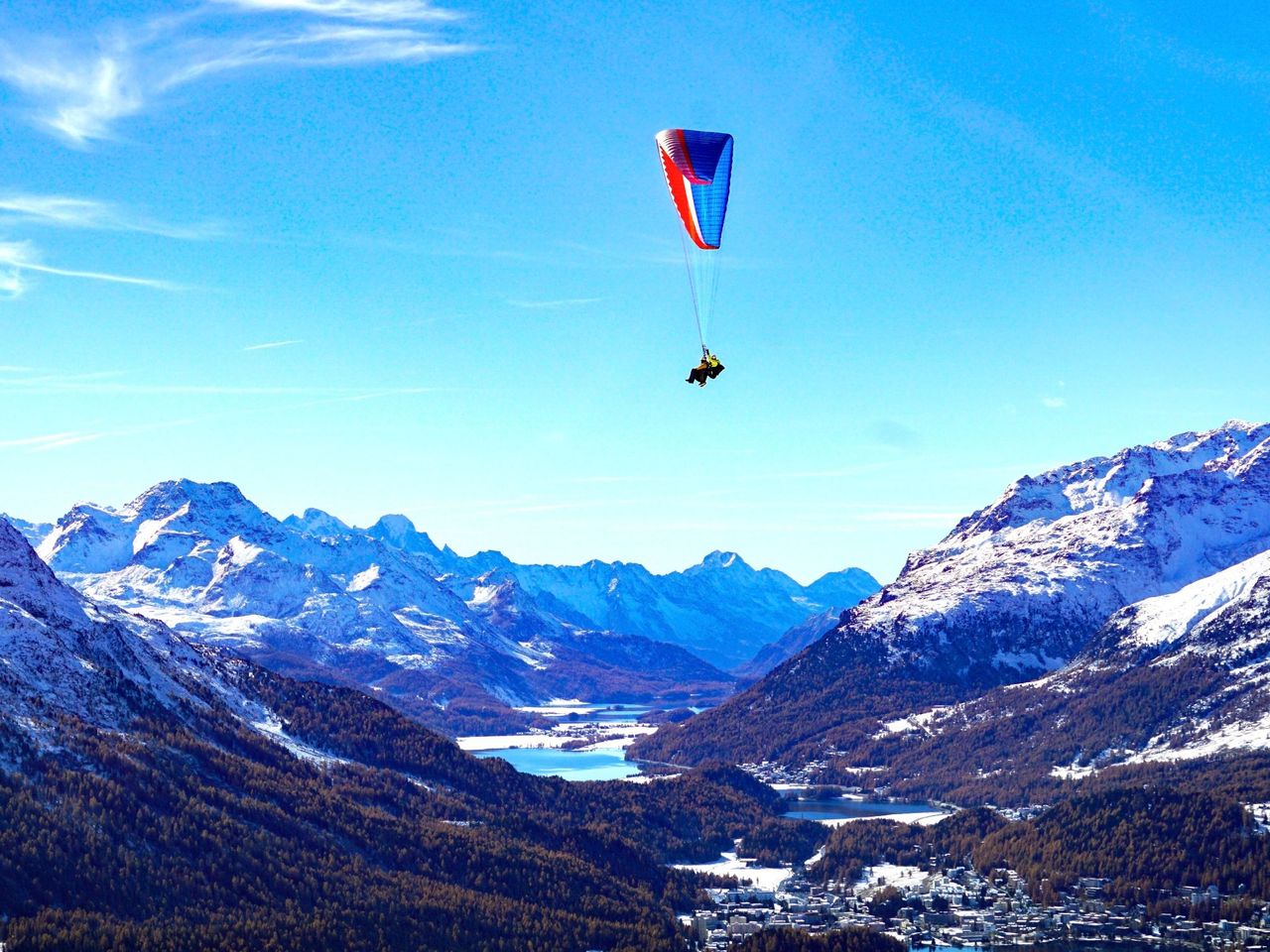 Paragliding privater Pilot halber Tag im Engadin