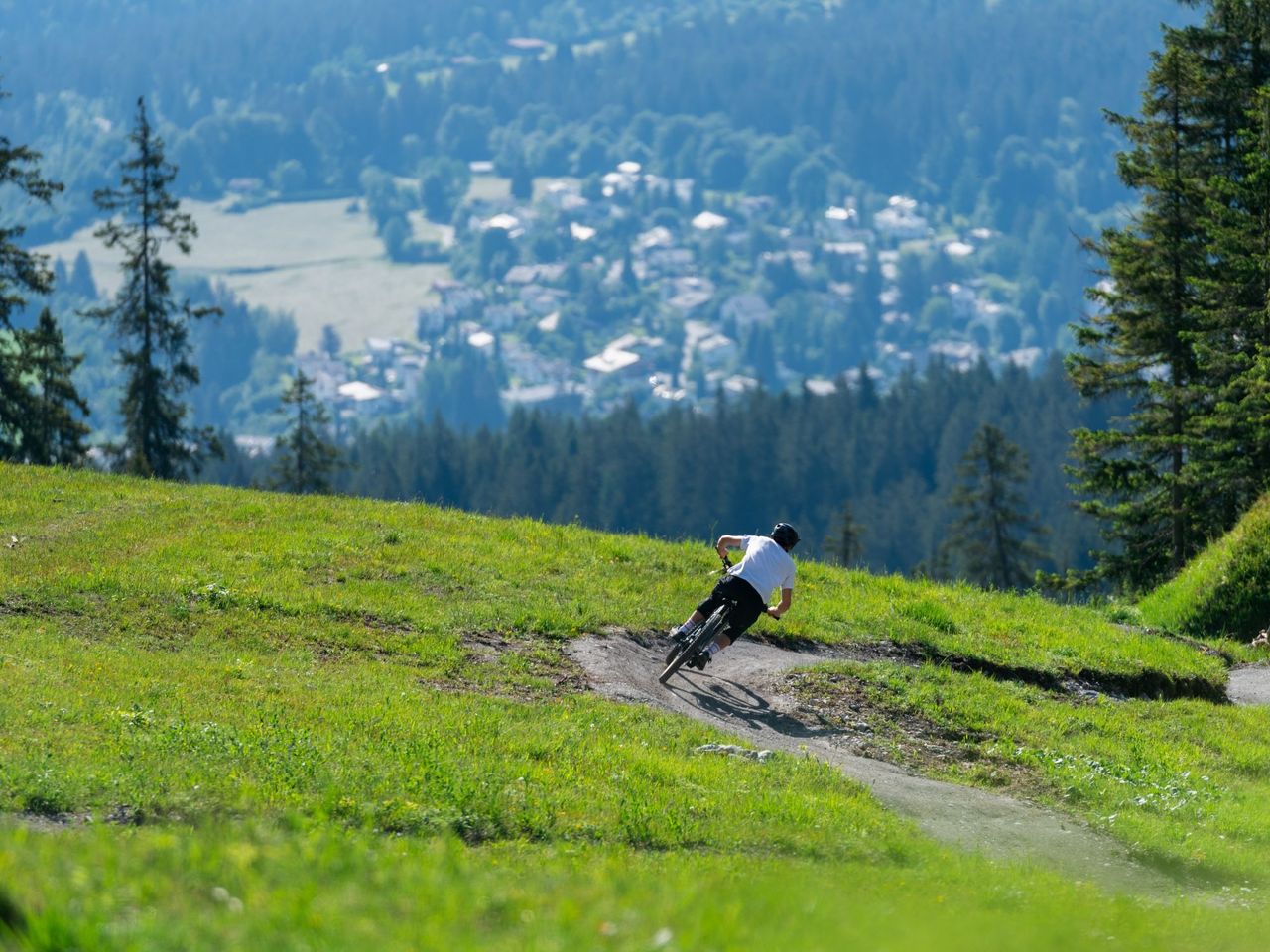 Tageskarte Bike Zone 2 in Flims: FlemXpress bis Startgels für Anfänger