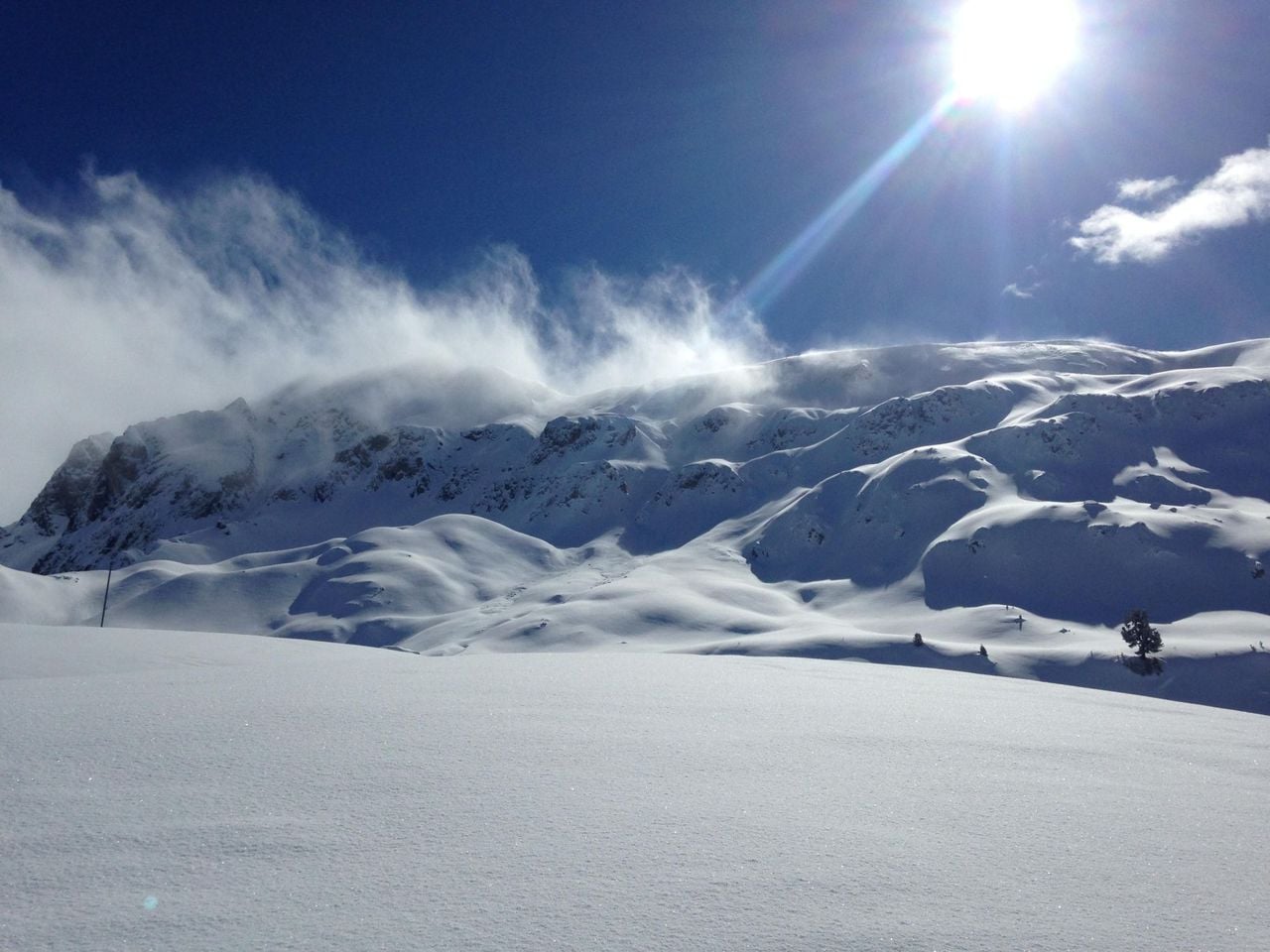 Small group snowboard course for first-timers in Klosters