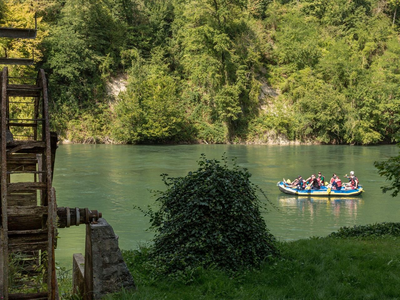 Schlauchboot Tagestour Reuss von Bremgarten nach Gebenstorf