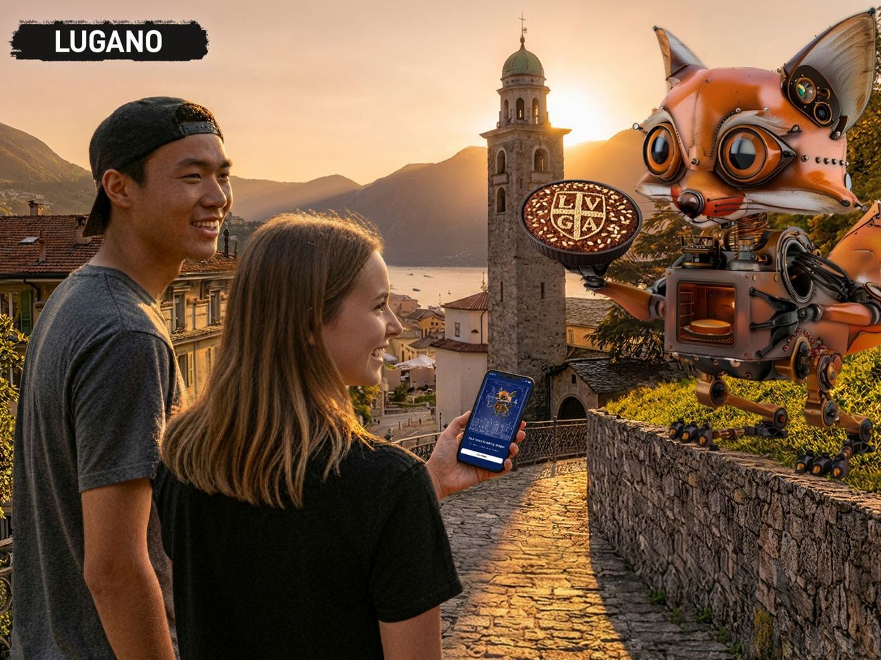 Foxtrail GO Lugano digitale Schnitzeljagd