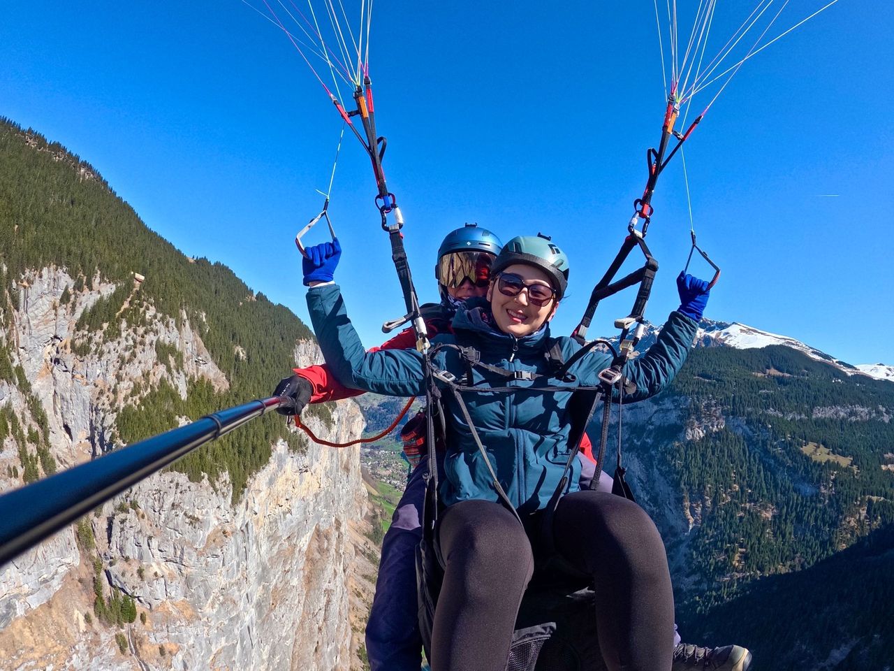 Lauterbrunnental Gleitschirmfliegen ab Mürren