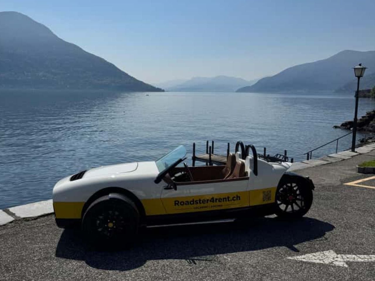 Lugano: Fahrt mit einem 3 rädrigen Vanderhall (Roadster) ab Locarno