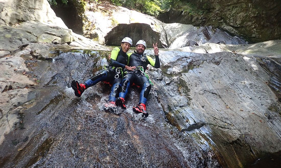 Val di Gei Canyoning für Fortgeschrittene ab Gordevio