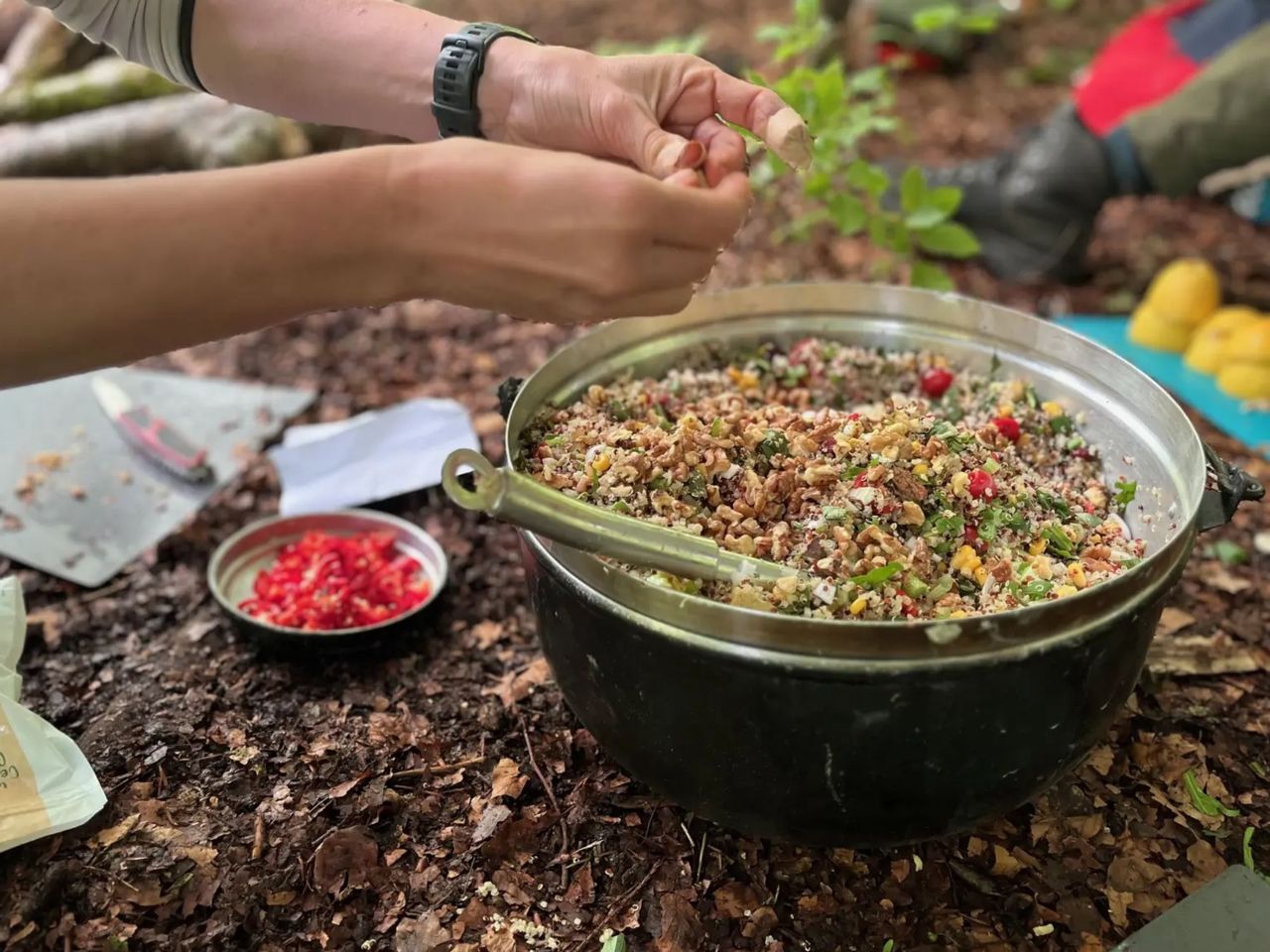 Teamevent - Outdoor Kochen über offenem Feuer