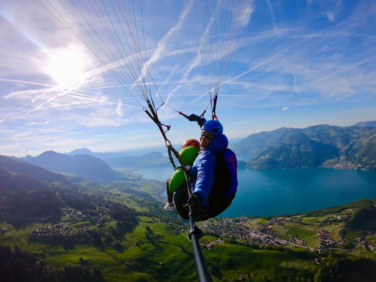 “Panoramaflug” Gleitschirm Vierwaldstättersee ab Emmetten