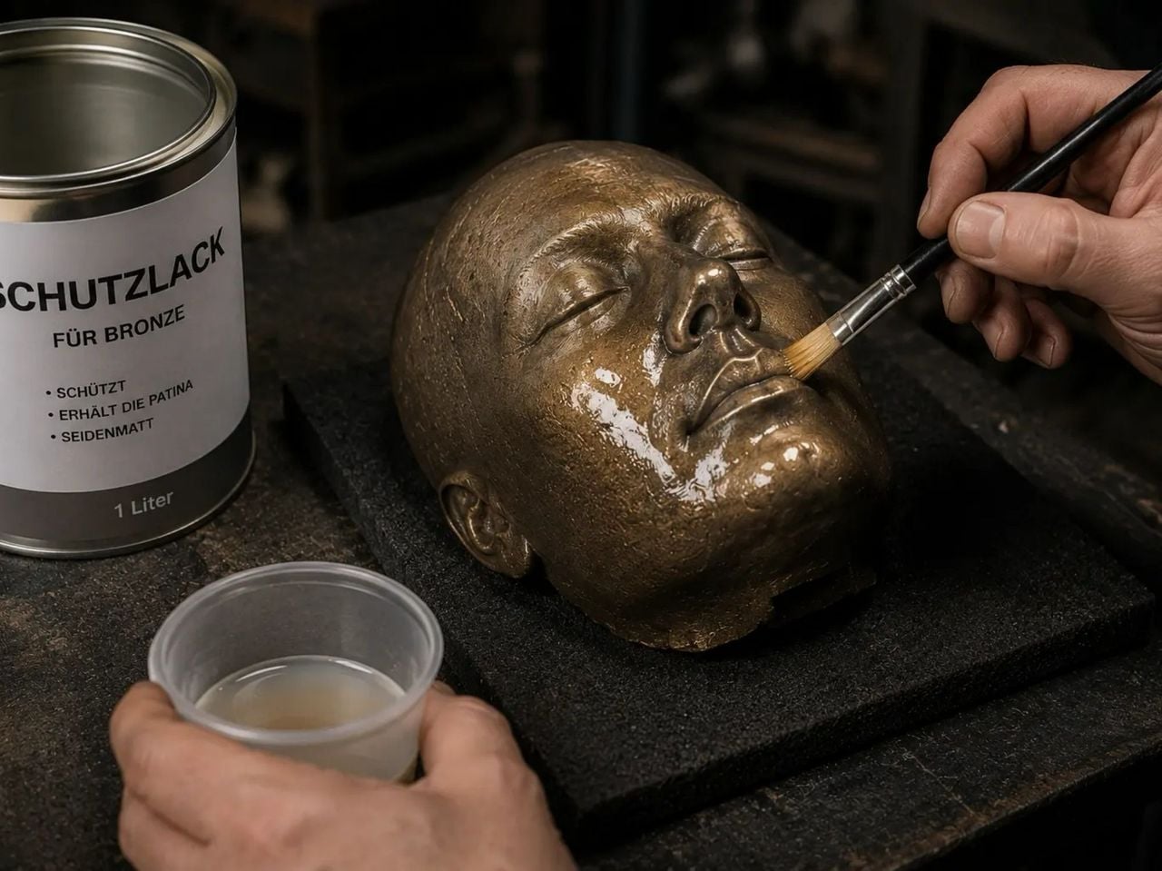Bronzemaske Workshop mit 3D Scan in Konstanz