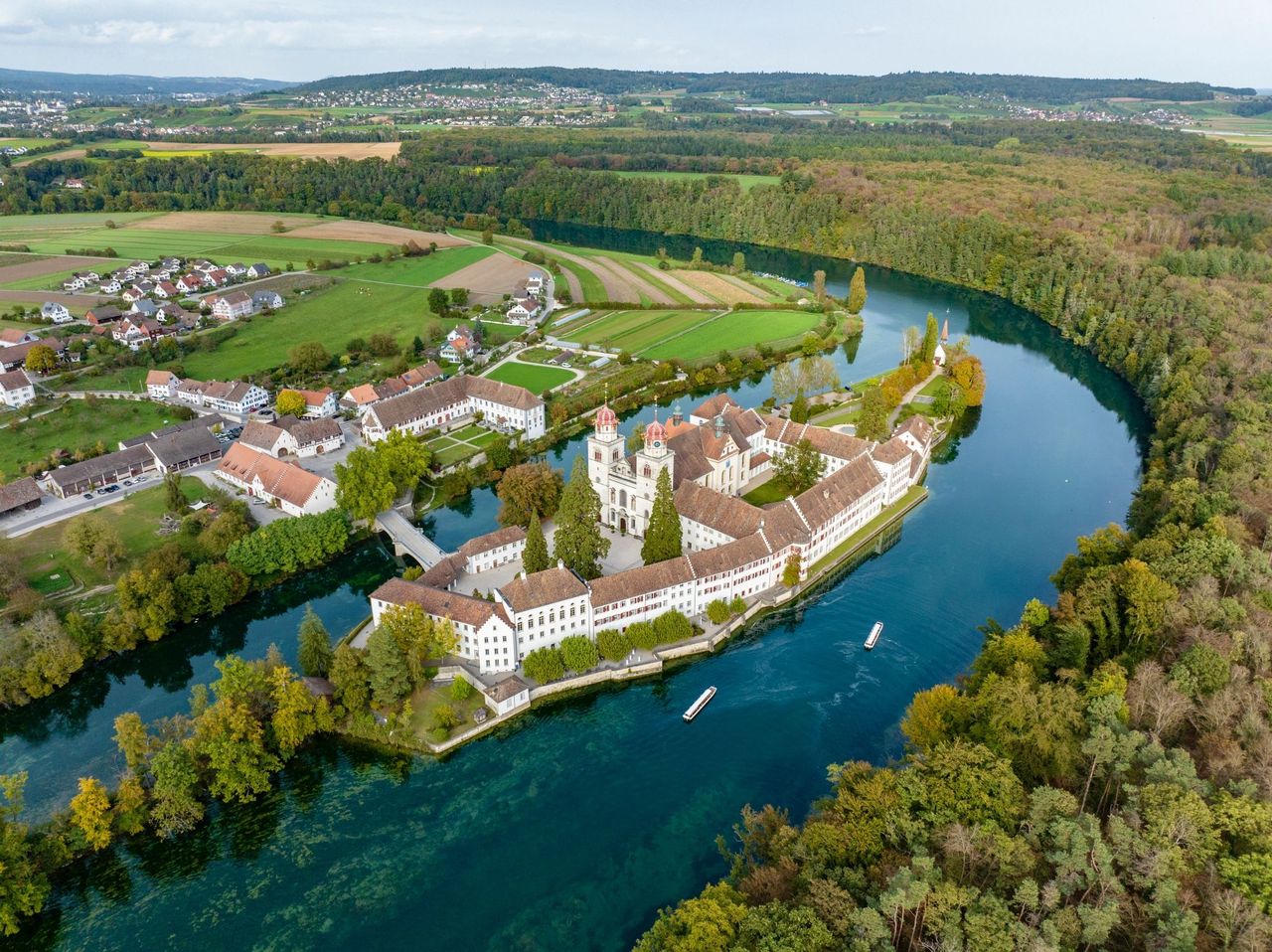 Schleusenfahrt zwischen Schlössli Wörth mit Rheinfall und Eglisau 
