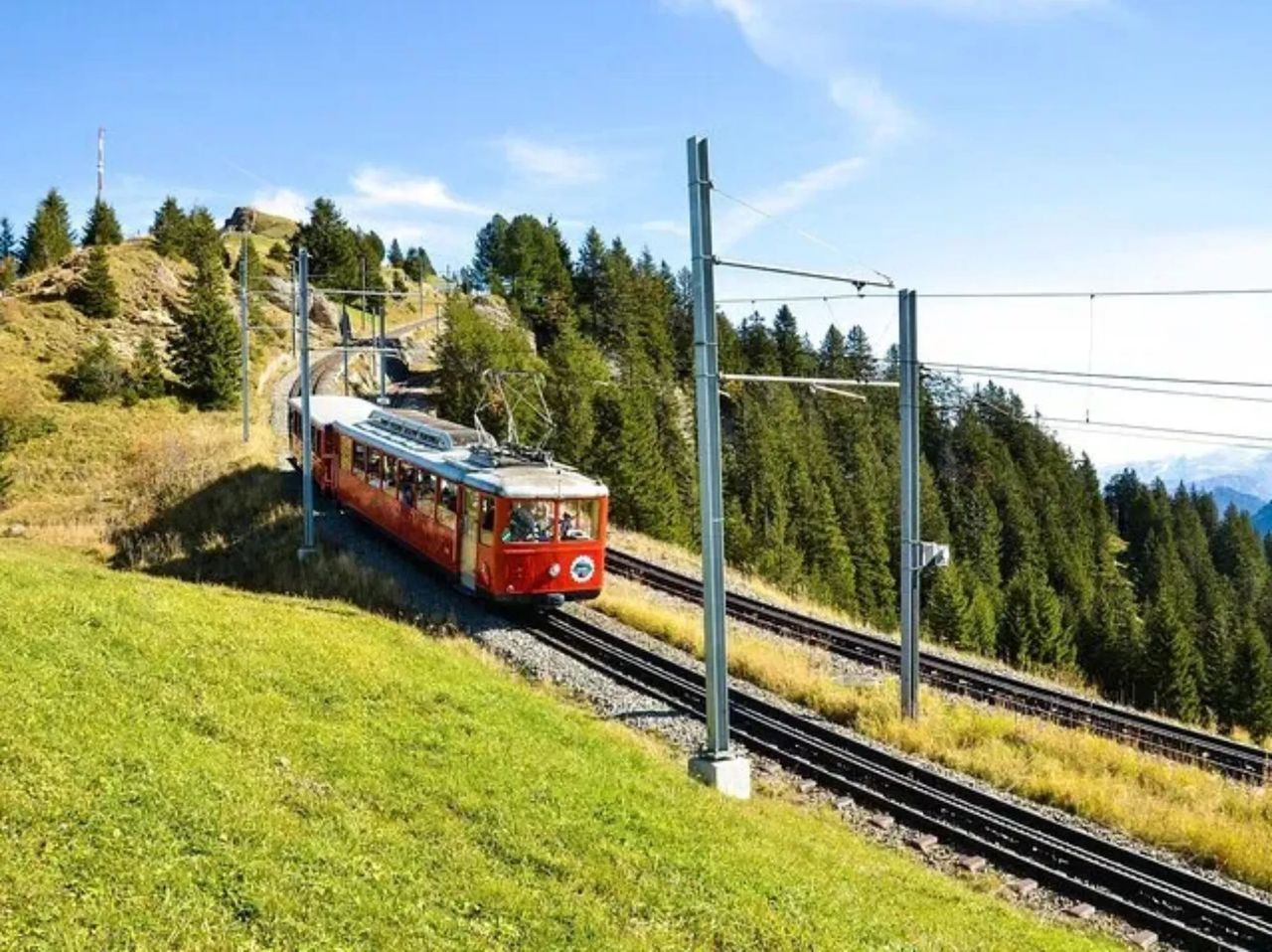From Zurich: 3 mountains accessible by train, cable car, funicular, and boat
