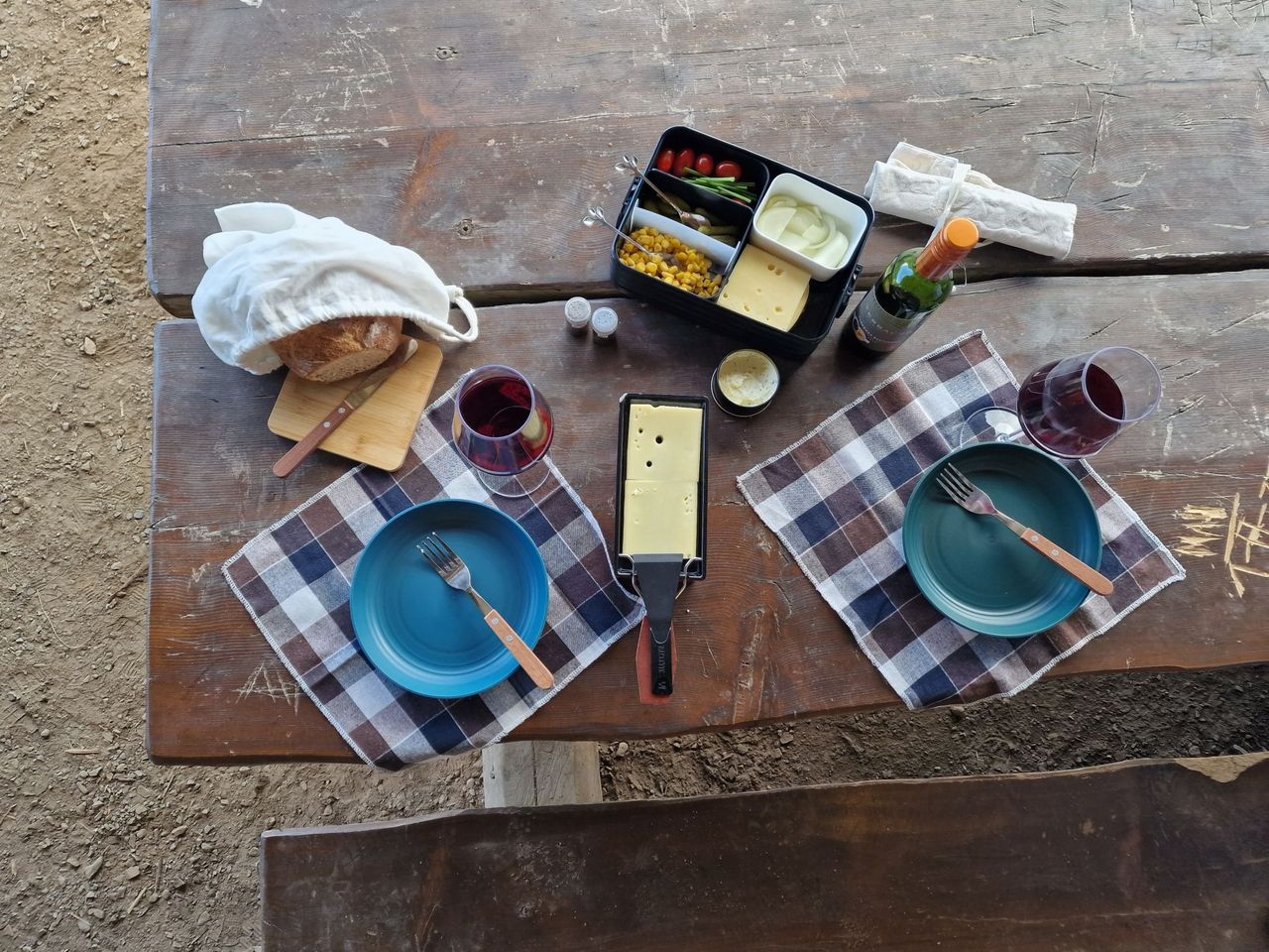 Raclette Picknick auf der Seebodenalp