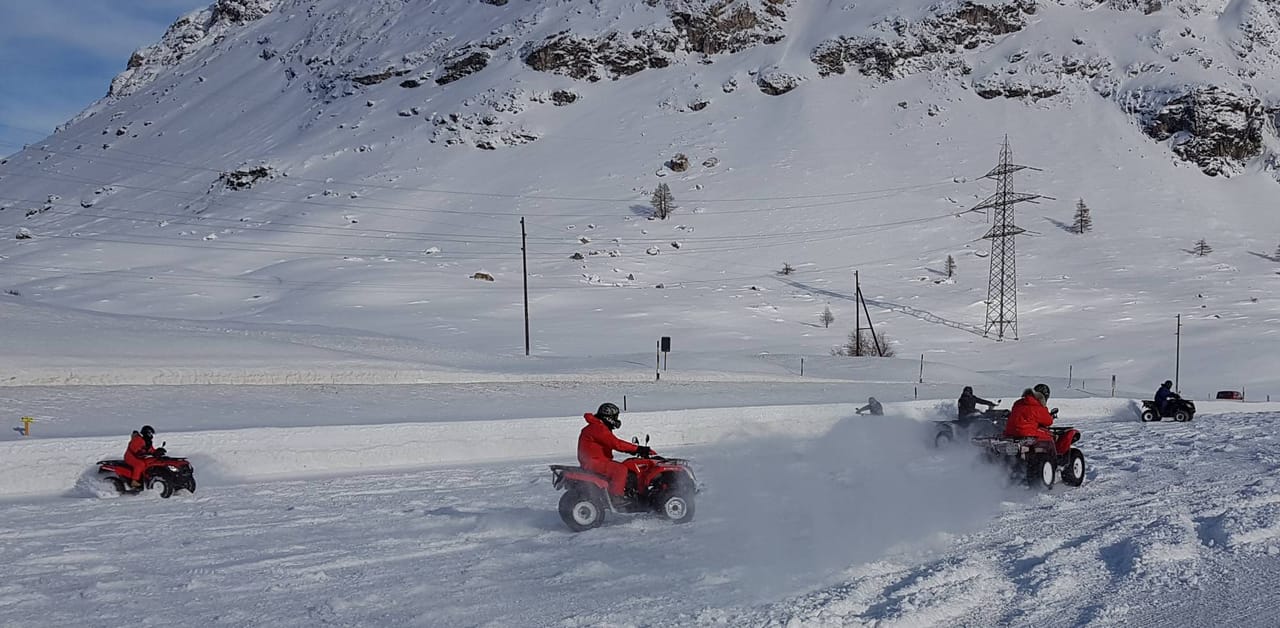 Capanna Gesero Quad Tour ganzer Tag privat ab Lostallo im Tessin