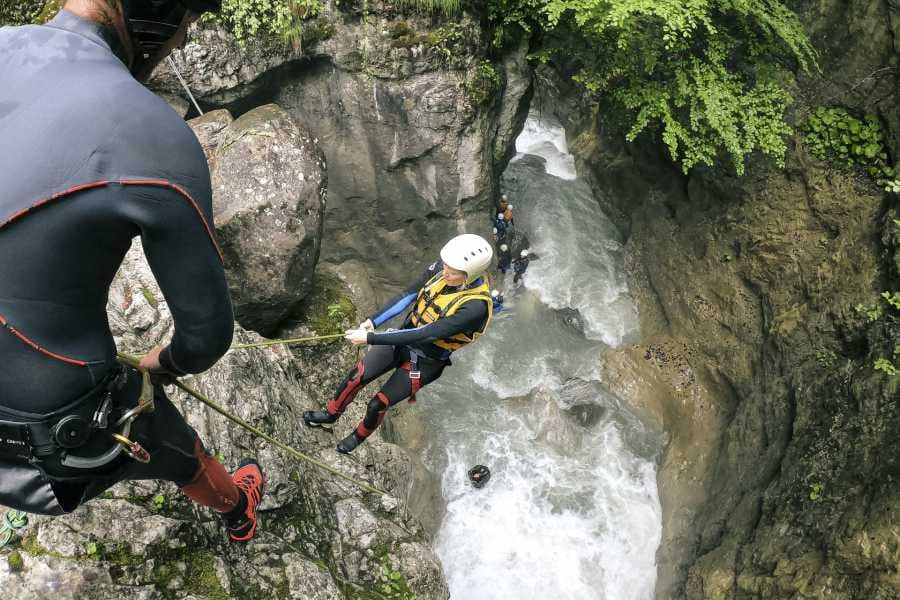 Saxetenschlucht Canyoning für Anfänger in Interlaken