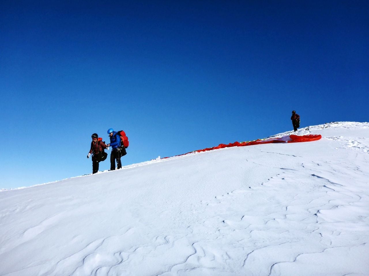 Davos paragliding tandem from Jakobshorn