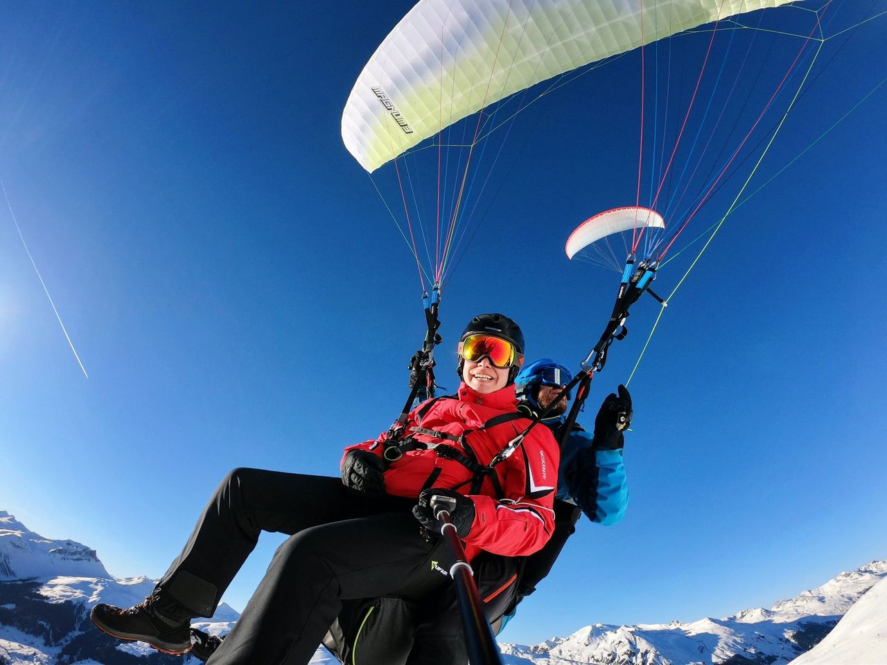 Klosters paragliding tandem from Gotschnagrat