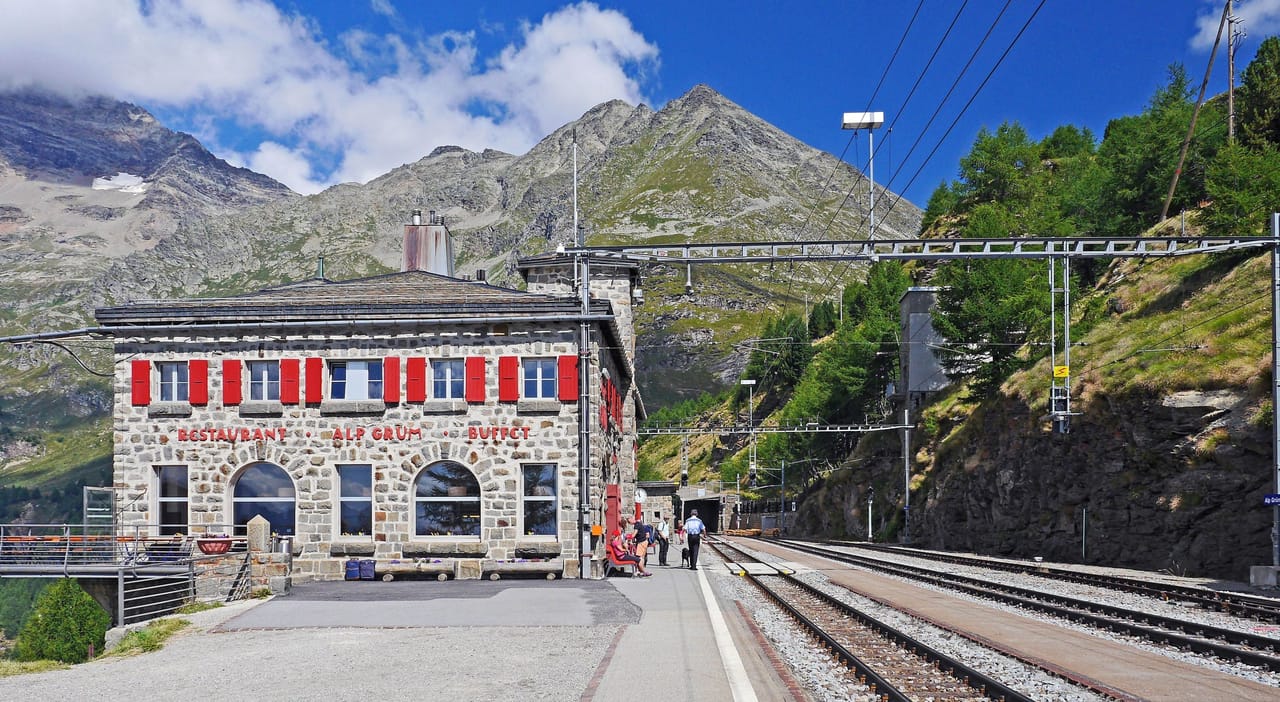 Bahnticket ab St. Moritz zur Alp Grüm und zurück
