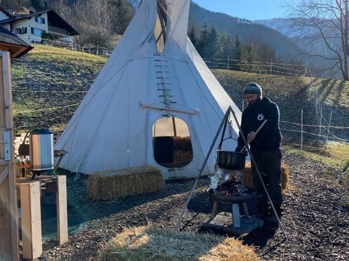 Lama und Alpaka Trekking mit Outdoor Fondueplausch Liechtenstein