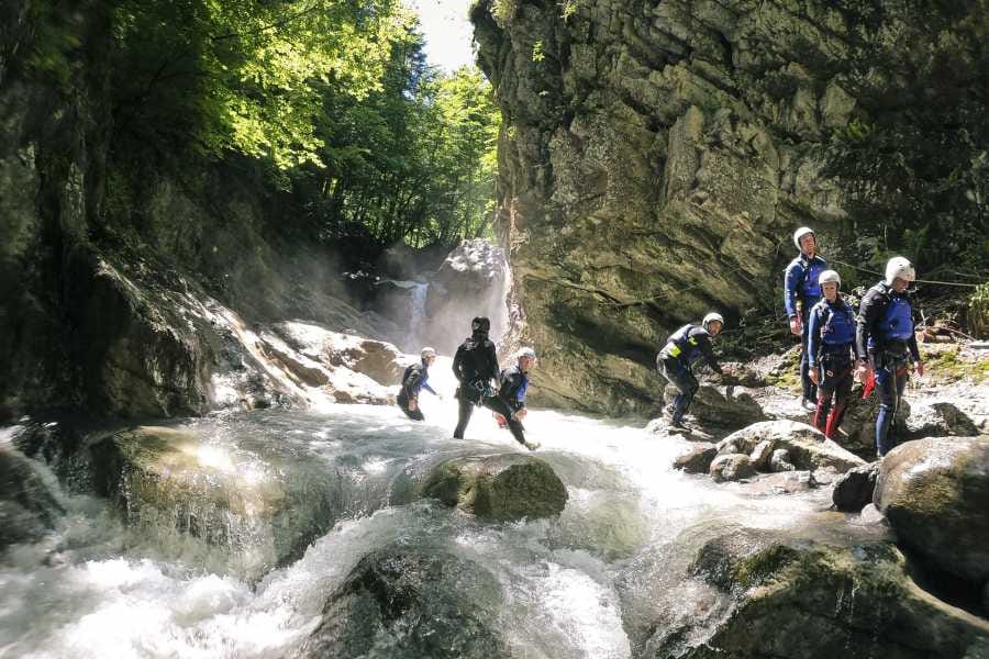 Saxetenschlucht Canyoning für Anfänger in Interlaken