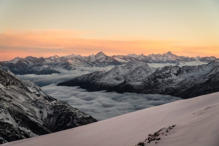 Revolving restaurant Allalin Saas-Fee Breakfast incl. train ticket