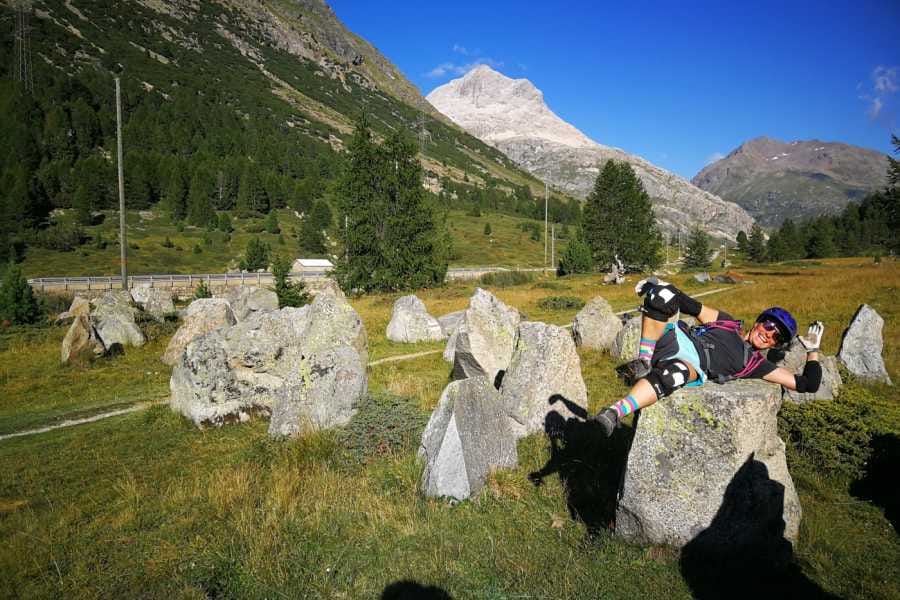 Mountain bike tour Bernina Express Grisons
