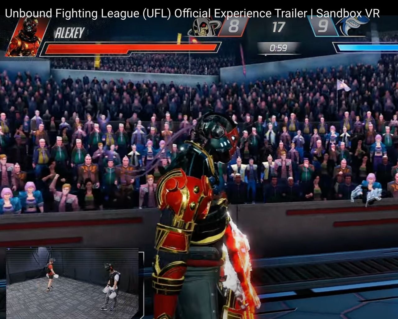 "UFL- Unbound Fighting League" Virtual Reality Spiel in Zürich