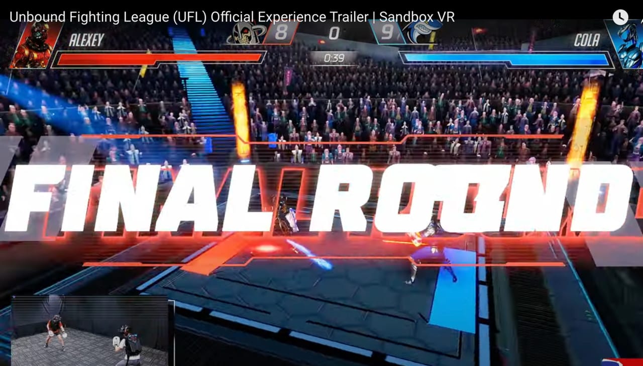 "UFL- Unbound Fighting League" Virtual Reality Spiel in Zürich
