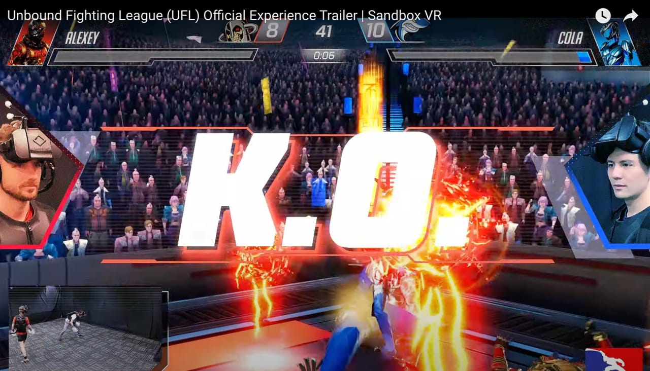 "UFL- Unbound Fighting League" Virtual Reality Spiel in Zürich