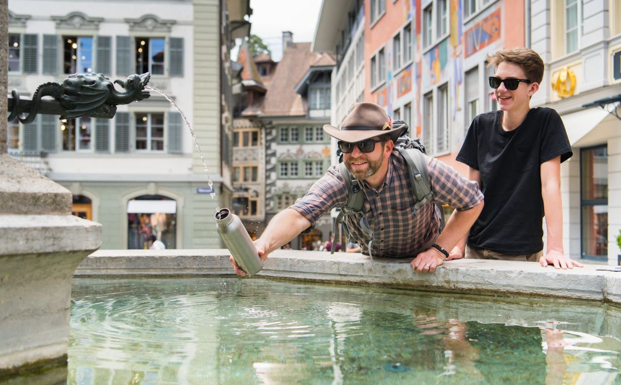 Fountain gossip and water stories Lucerne city tour