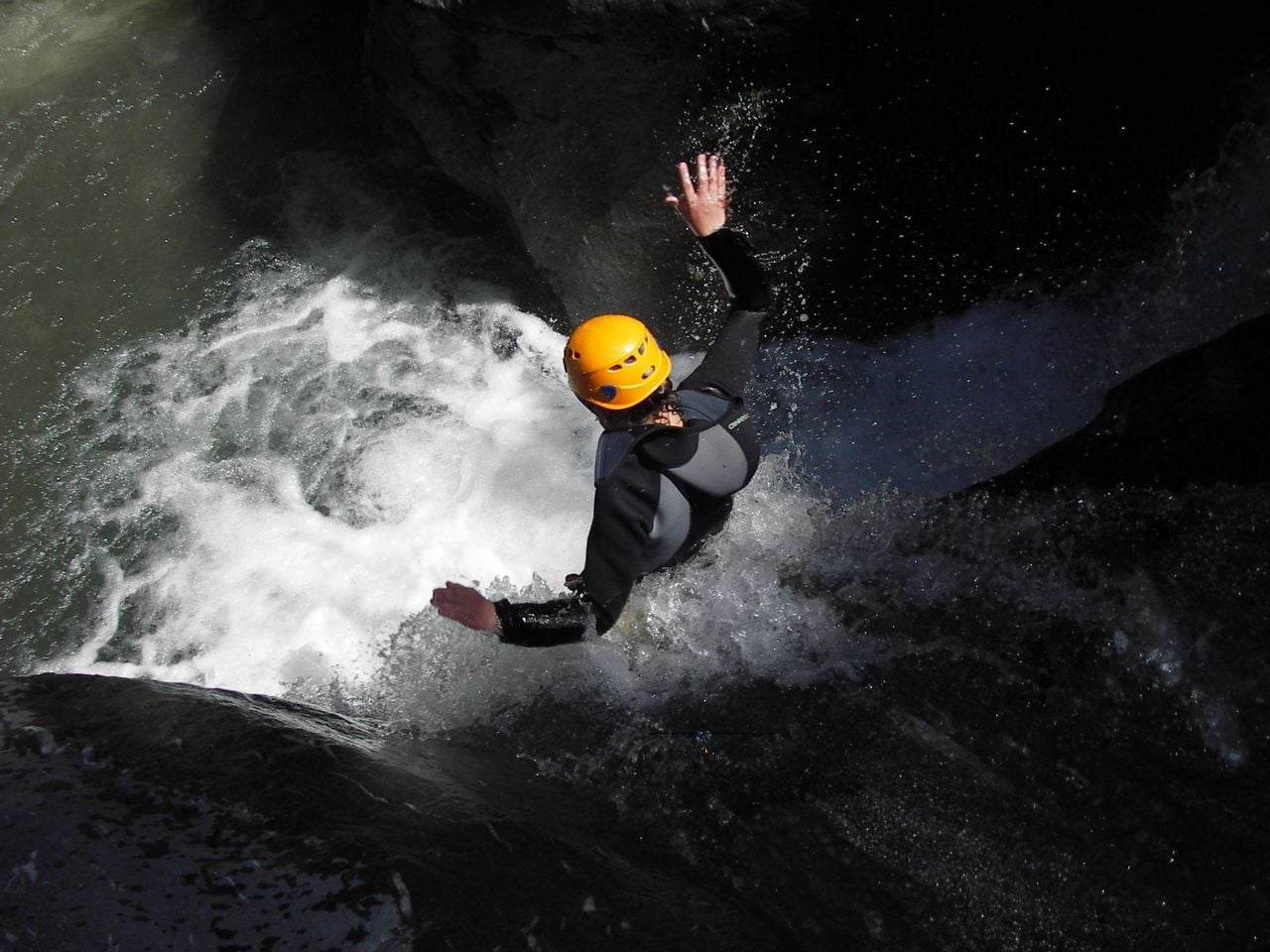 Canyoning in der Tête-Noire Schlucht nahe Chamonix