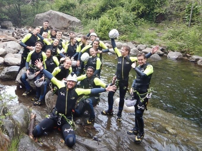 Val di Vira Canyoning Schnuppertour für Anfänger und Familien