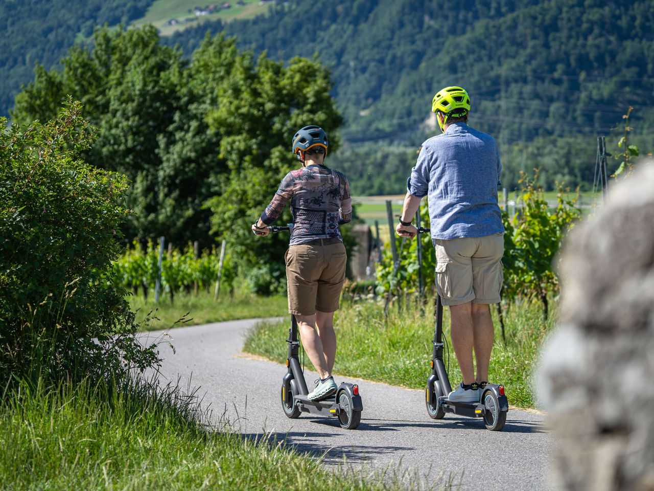E-Scooter Picknick Tour Bündner Herrschaft selbstgeführt