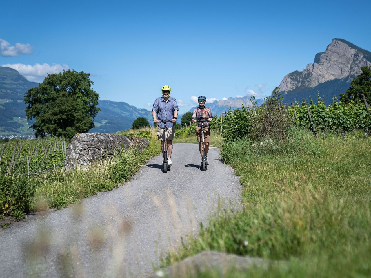 E-Scooter Picknick Tour Bündner Herrschaft selbstgeführt