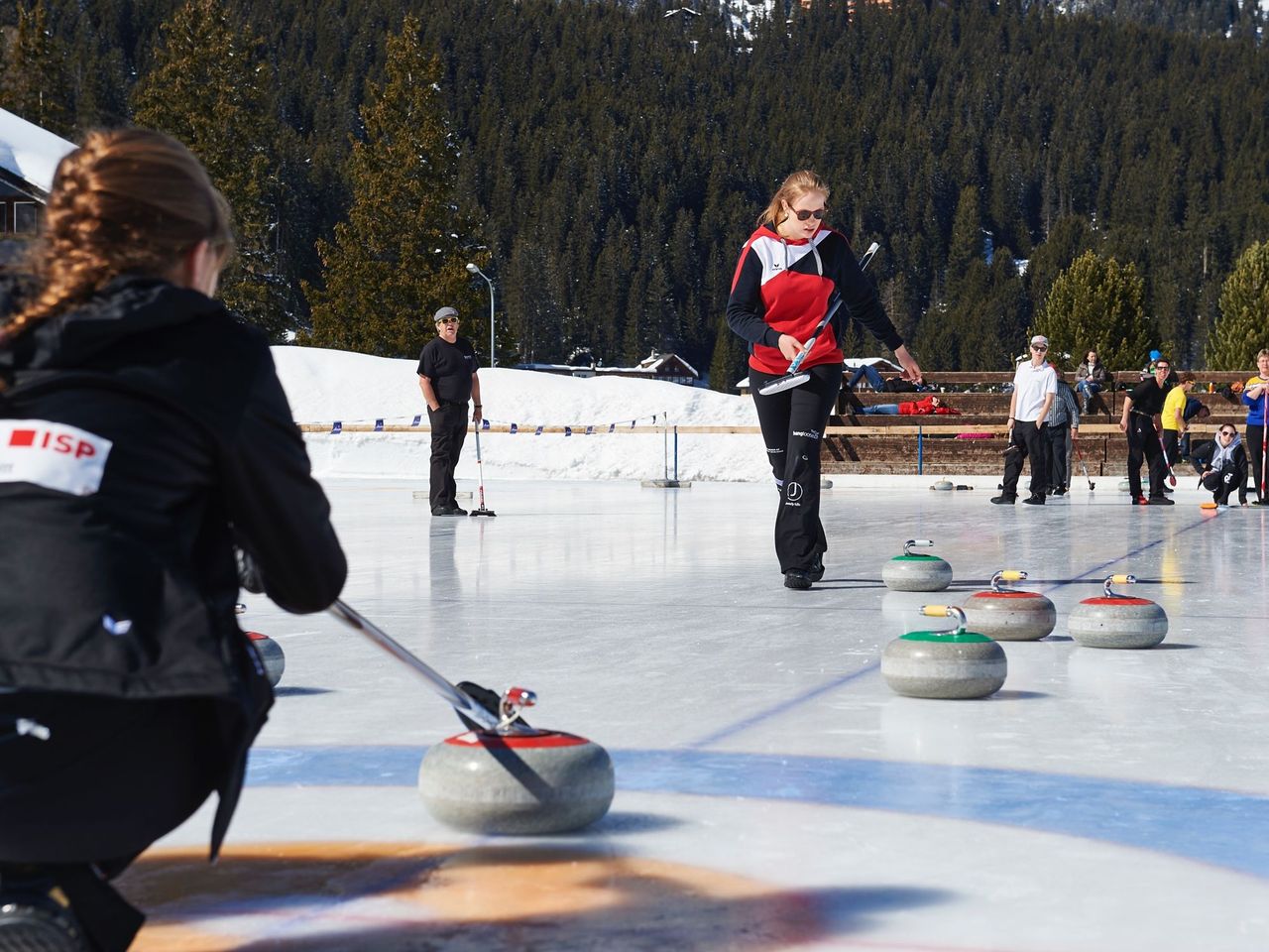 Curling trial course Arosa Monday