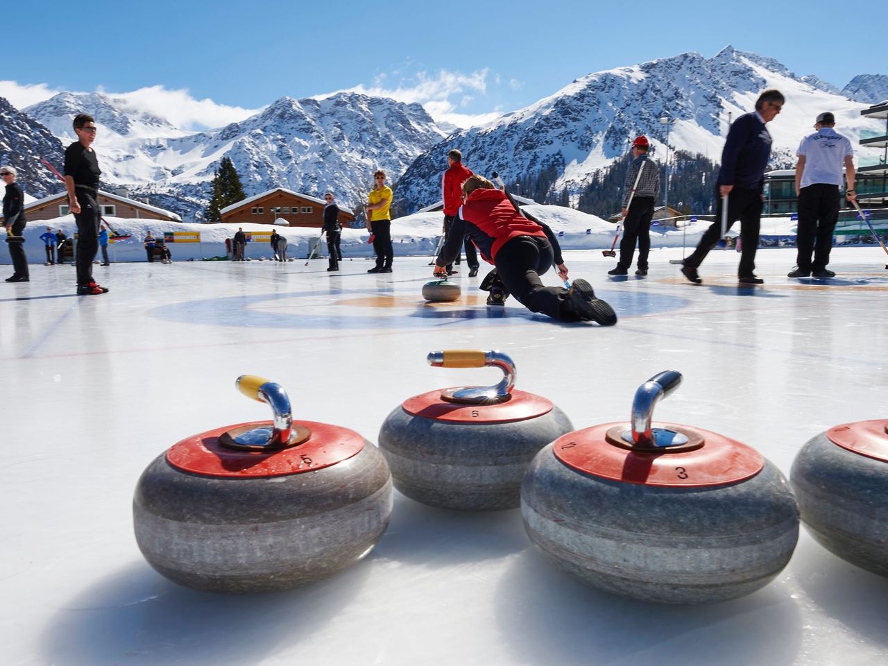 Curling trial course Arosa Monday