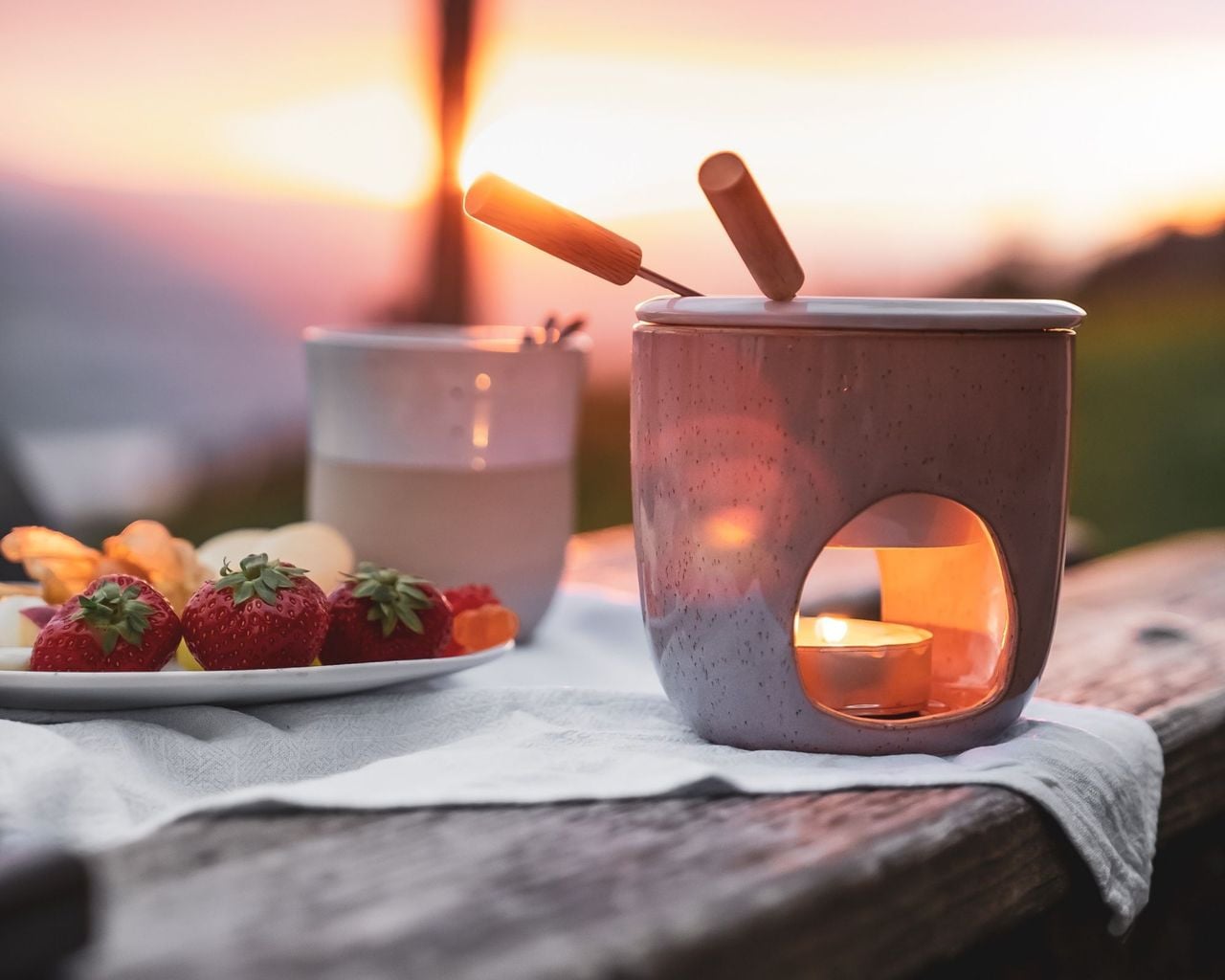 Schokoladenfondue auf der Seebodenalp
