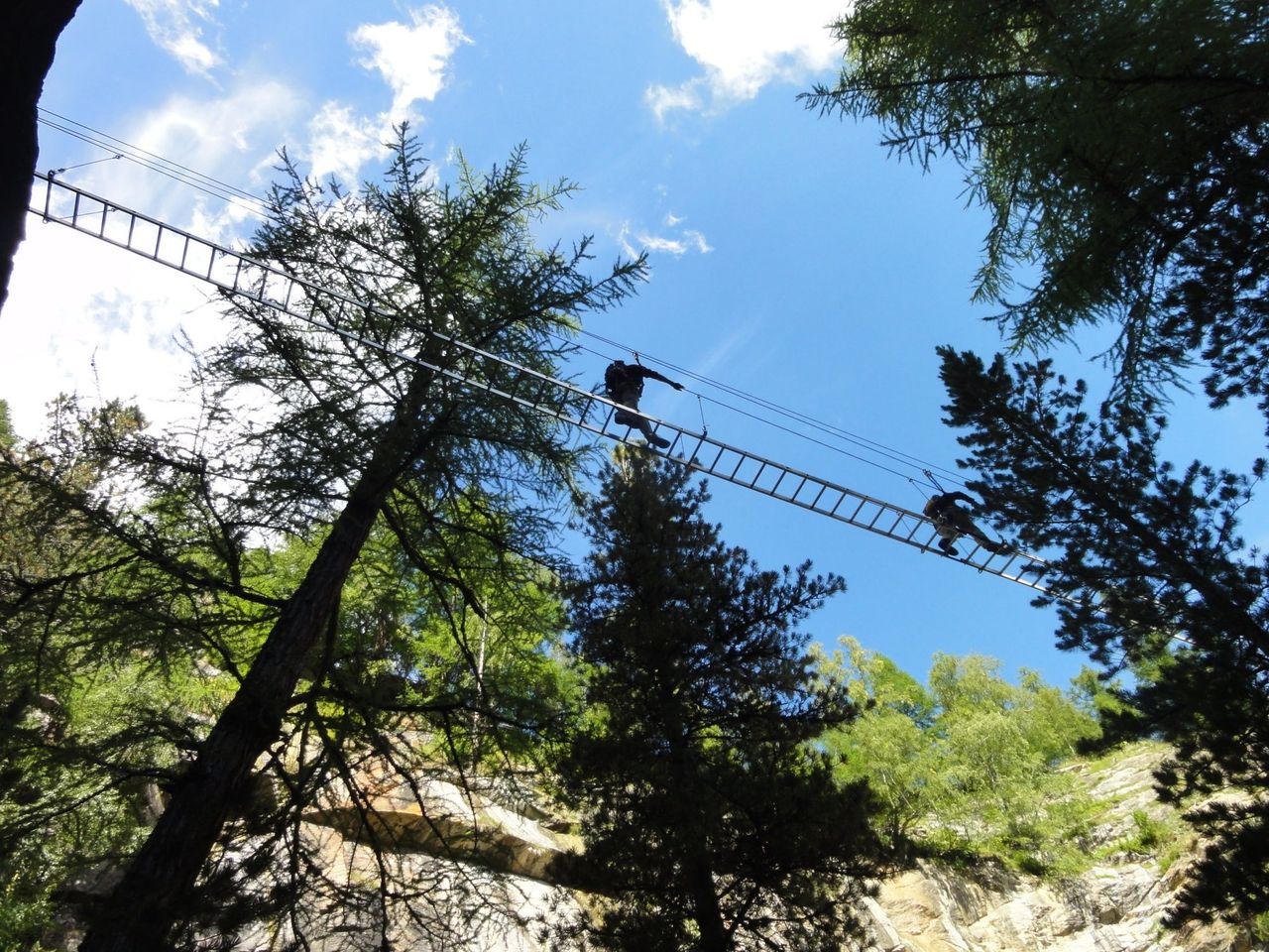 Gorge Alpine Klettersteig im Sommer
