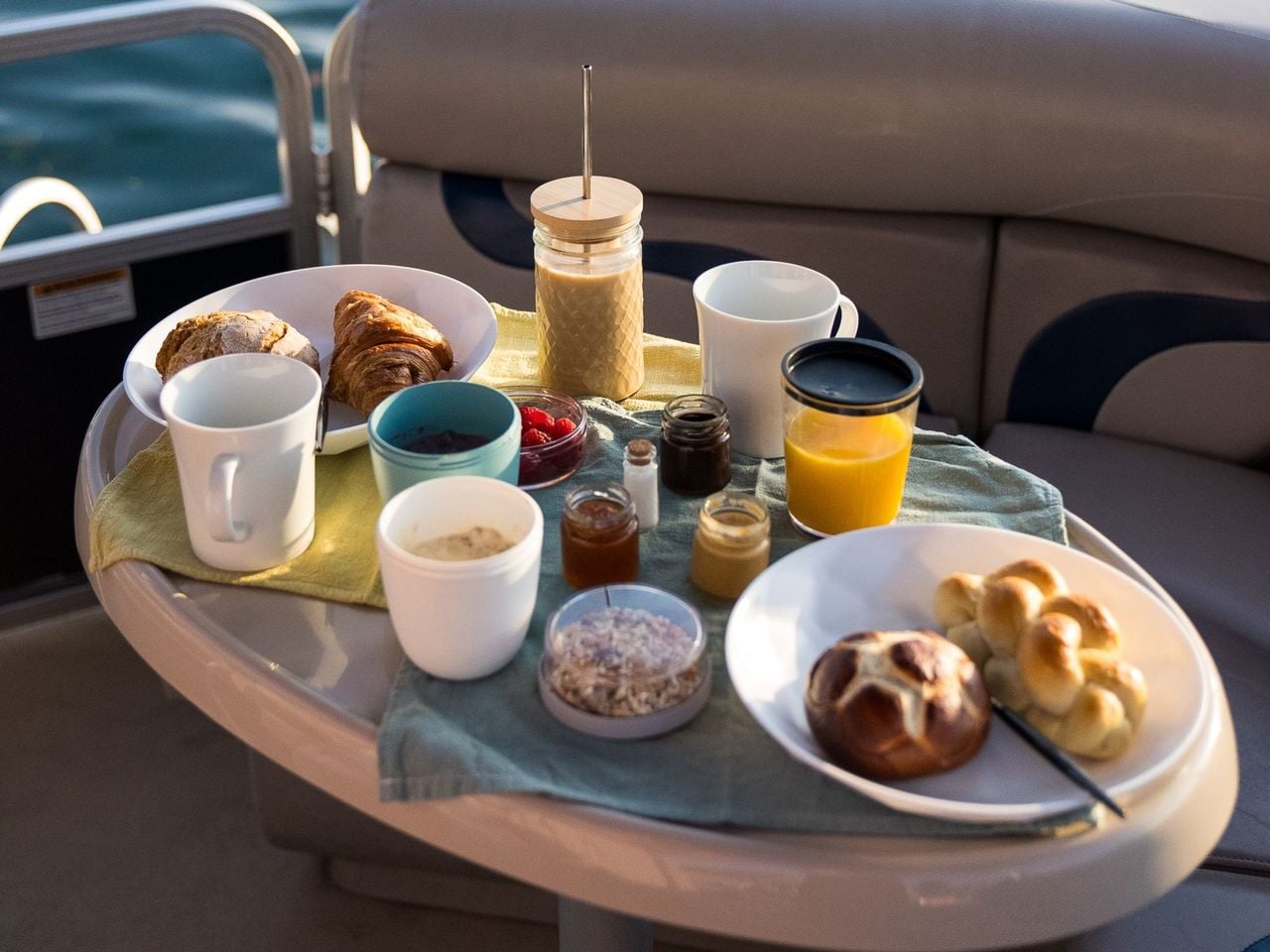 Breakfast Boat Picnic on Lake Lucerne