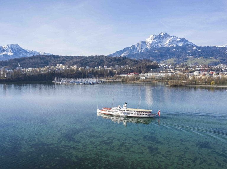 Tageskarte Vierwaldstättersee mit dem Schiff