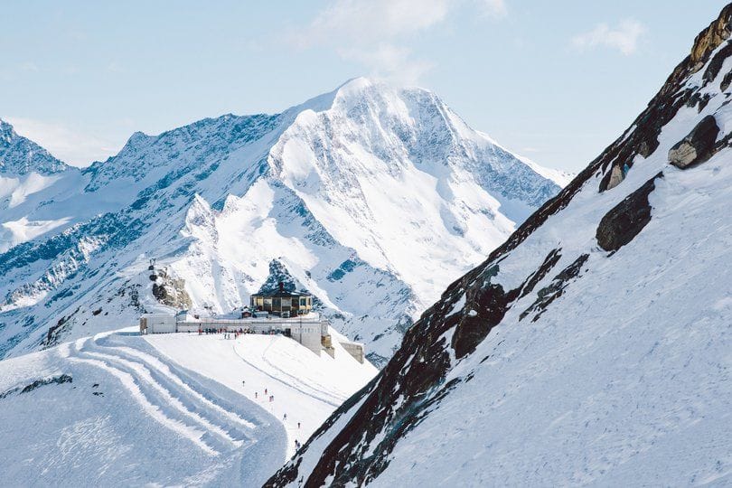 Revolving restaurant Allalin Saas-Fee Breakfast incl. train ticket